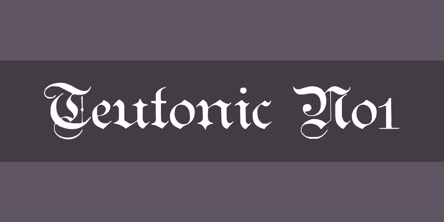 Font Teutonic No1